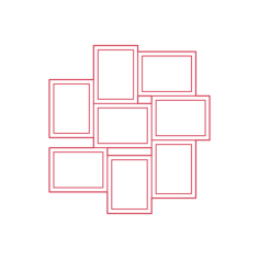 Objects Picture Frames Ikea Vaxbo Collage Frame Stencil Svg Vector, Free Vectors File